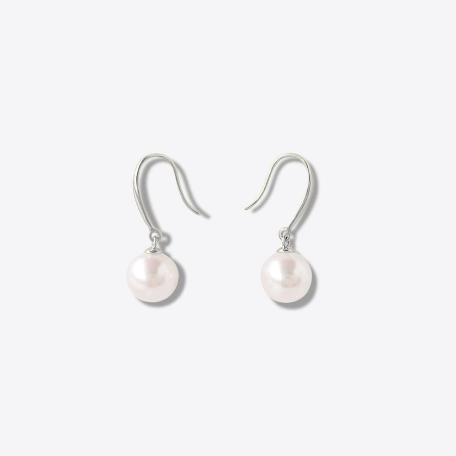 Essentials | Ellison Pearl Earrings (18k Gold)