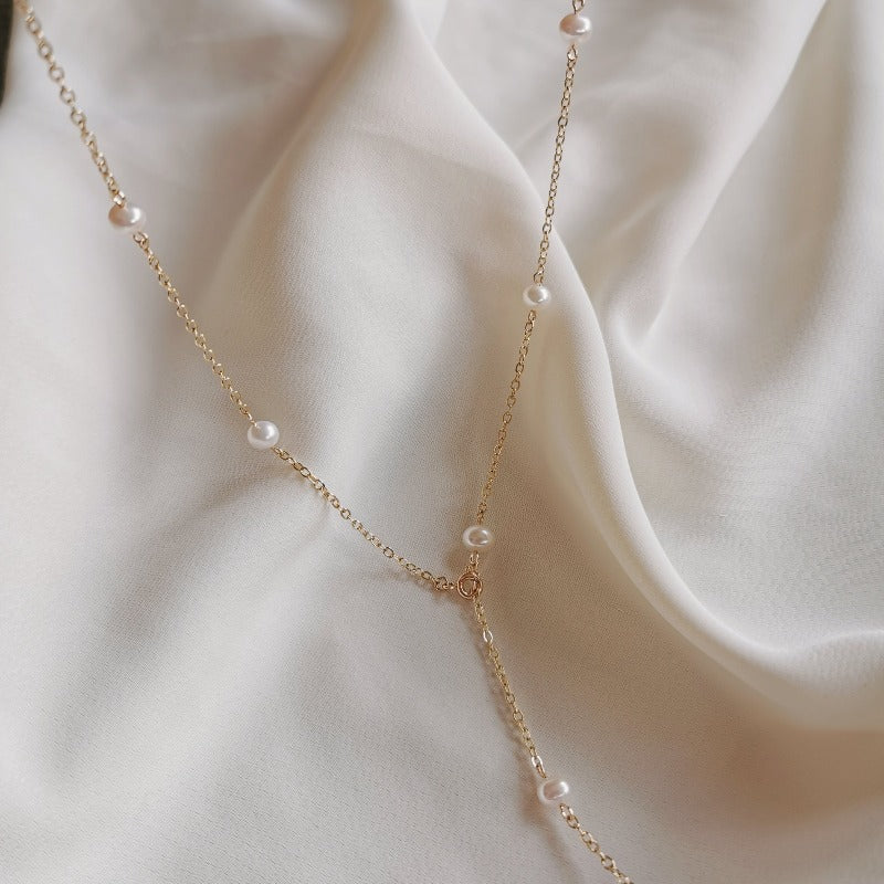 Fairy | Evelyn Long Backdrop Pearl Necklace