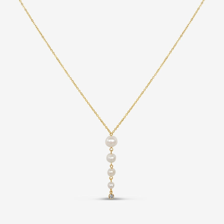 V | Elise Pearl Drop Necklace
