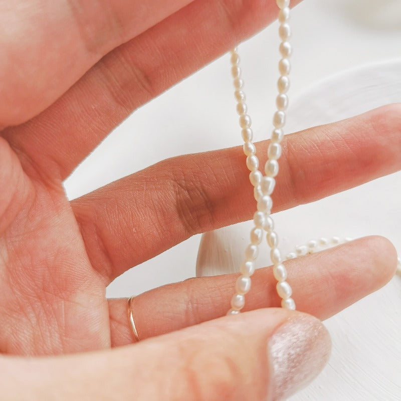 Mini | Aylin Tiny Riced Shaped Pearl Bracelet