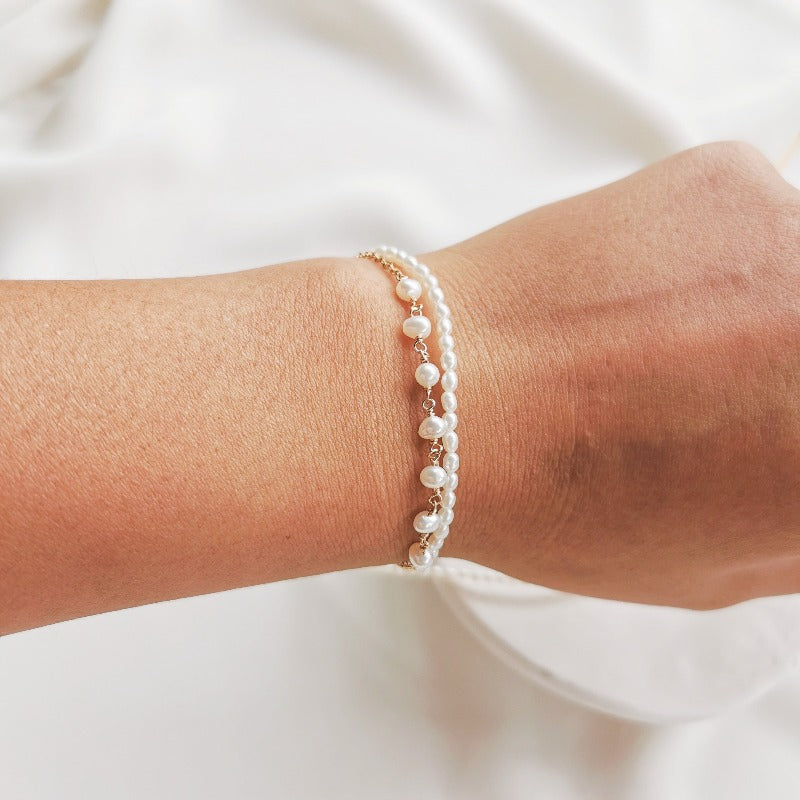 Mini | Aylin Tiny Riced Shaped Pearl Bracelet