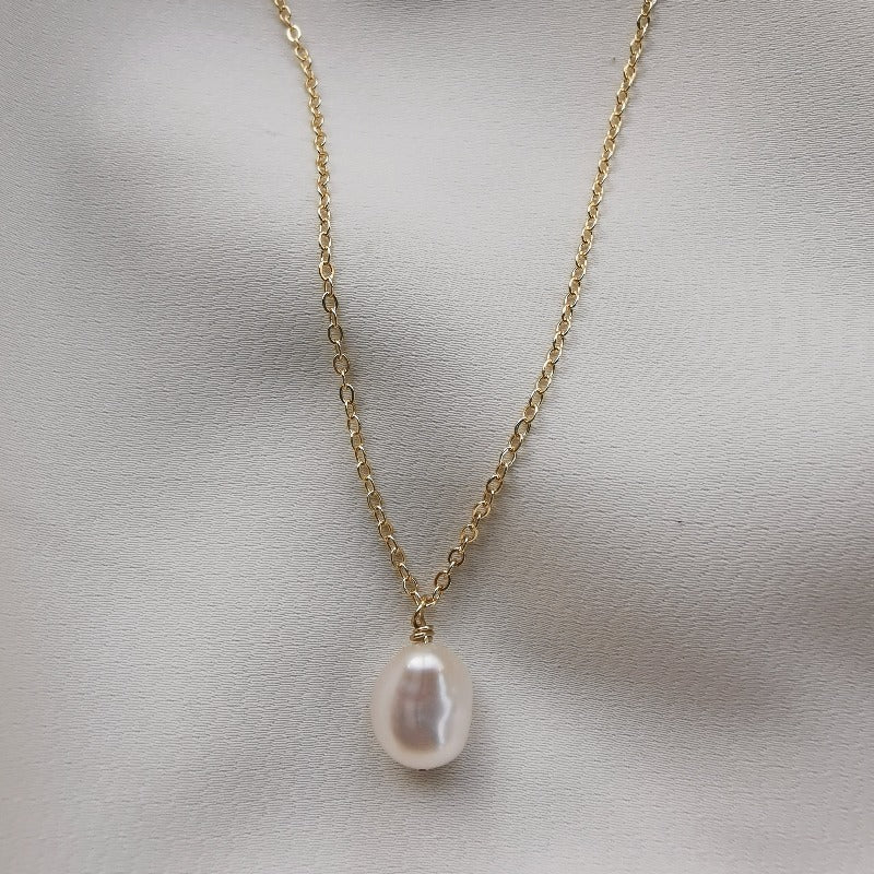 PearlLover | Jade I Single Baroque Pearl Pendant
