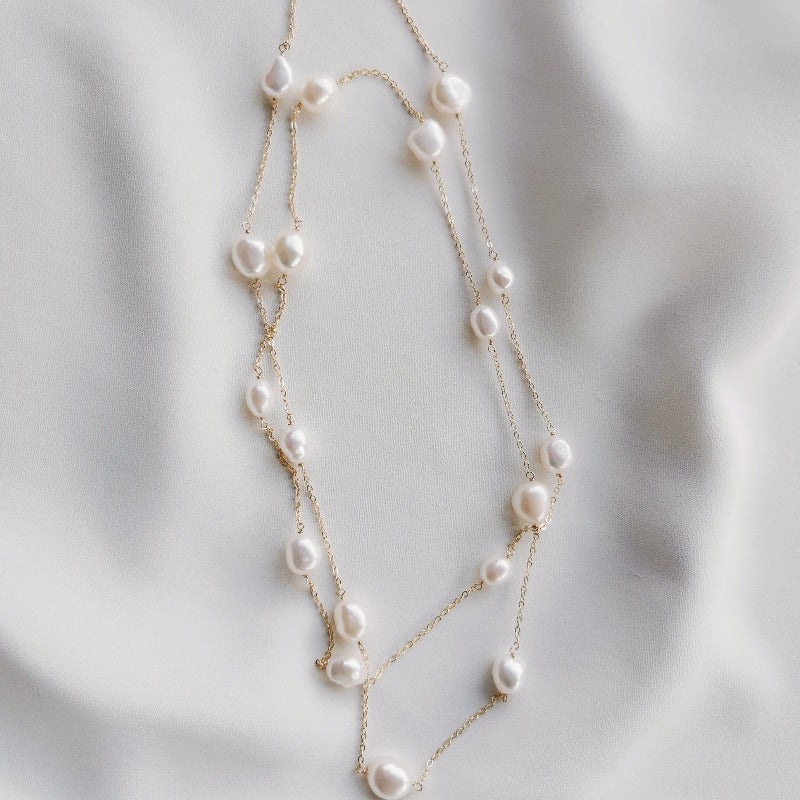 PearlLover | Rylee Pearl Necklace II (rope length)