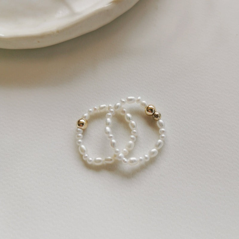 Mini | Talia Mini Pearl Rings