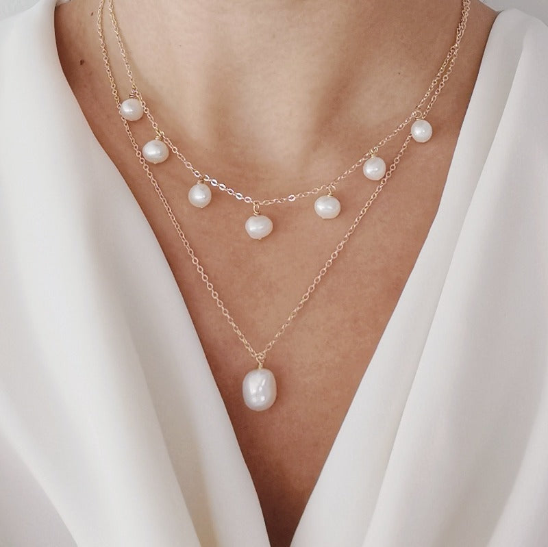 PearlLover | Jade I Single Baroque Pearl Pendant