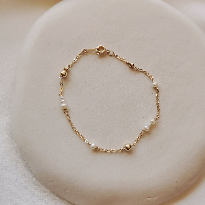 Mini | Kira Mini Pearl & Bead Bracelet