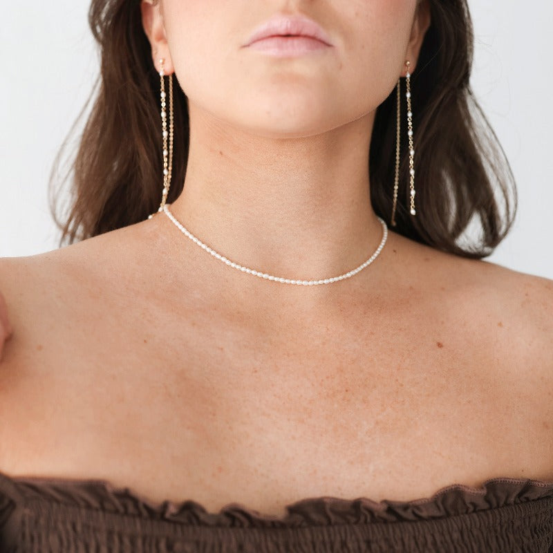 Mini | Aylin Pearl Strand Chain Necklace