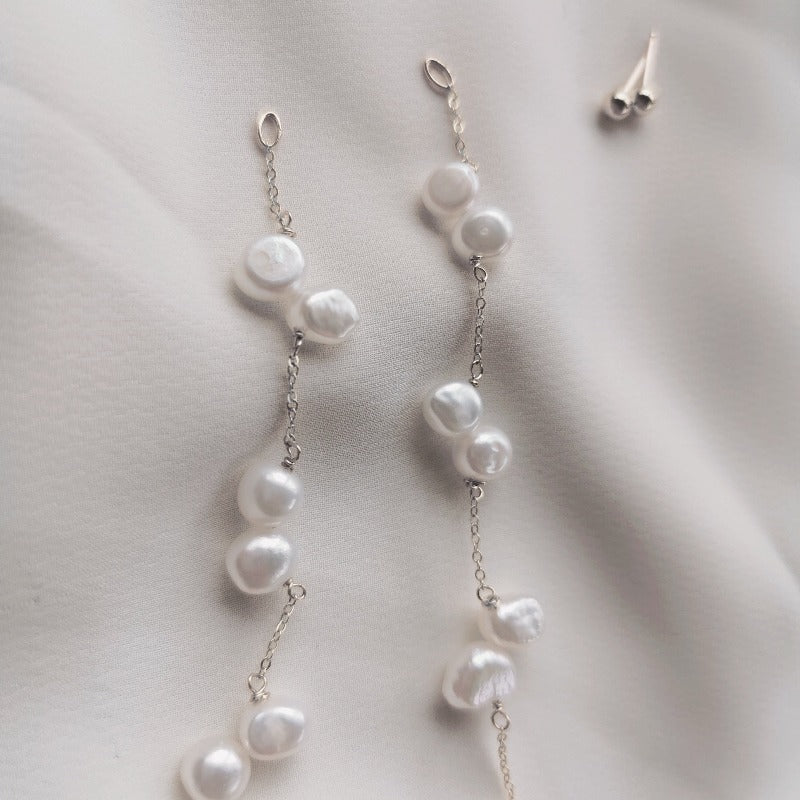 PearlLover | Alivia Chain of Pearl Earrings